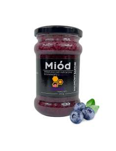 MI&Oacute;D WIELOKWIATOWY Z JAGODAMI - MALINOWY BARTNIK - 360 G