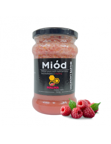 MI&Oacute;D WIELOKWIATOWY Z MALINAMI - MALINOWY...