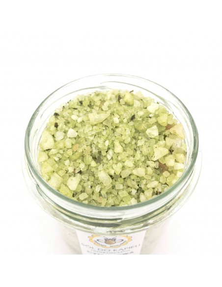 MIODOWA MYDLARNIA - S&Oacute;L DO KĄPIELI - CYTRYNOWA WERBENA - 350G