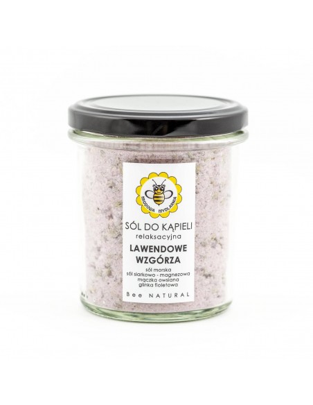 MIODOWA MYDLARNIA - S&Oacute;L DO KĄPIELI - LAWENDOWE WZG&Oacute;RZA - 350G