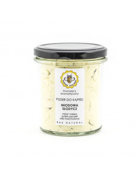 MIODOWA MYDLARNIA - PUDER DO KĄPIELI - MIODOWA SŁODYCZ - 180G