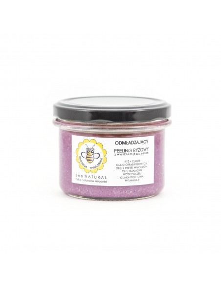 MIODOWA MYDLARNIA - RYŻOWY PEELING DO CIAŁA Z WOSKIEM PSZCZELIM - 200G