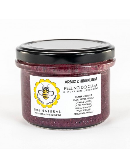 MIODOWA MYDLARNIA - PEELING DO CIAŁA - ARBUS Z HIBISKUSEM - 200G