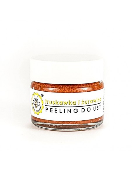MIODOWA MYDLARNIA - PEELING DO UST - TRUSKAWKA I ŻURAWINA 25G