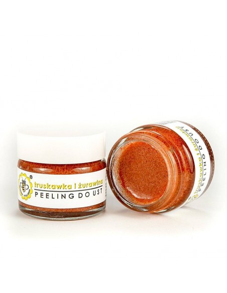 MIODOWA MYDLARNIA - PEELING DO UST - TRUSKAWKA I ŻURAWINA 25G