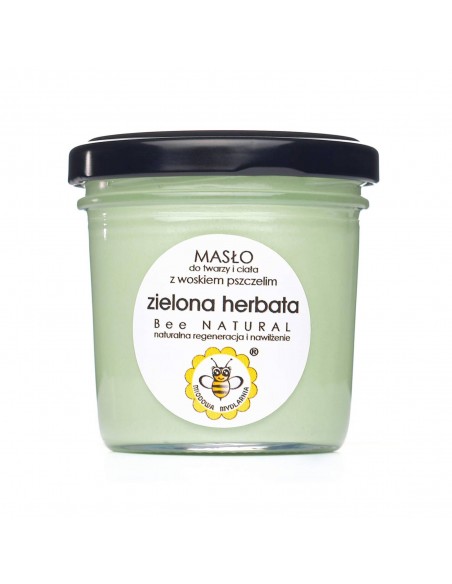 MIODOWA MYDLARNIA - MASŁO DO CIAŁA I TWARZY - ZIELONA HERBATA - 65G