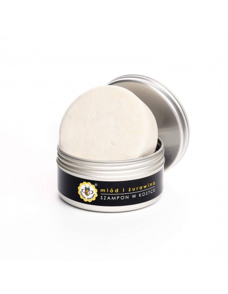 MIODOWA MYDLARNIA - SZAMPON W KOSTCE - MI&Oacute;D I ŻURAWINA - 70G