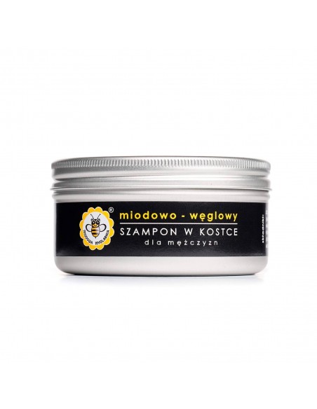 MIODOWA MYDLARNIA - SZAMPON W KOSTCE - MIODOWO-WĘGLOWY - 70G