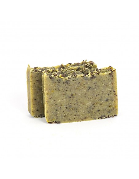 MIODOWA MYDLARNIA - MYDŁO - LEN Z PYŁKIEM PSZCZELIM - 95G