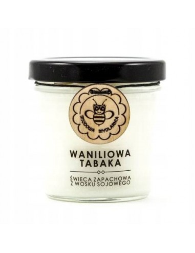 ŚWIECA SOJOWA, ZAPACHOWA - WANILIOWA TABAKA