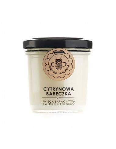 ŚWIECA SOJOWA, ZAPACHOWA - CYTRYNOWA BABECZKA