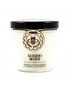 ŚWIECA SOJOWA, ZAPACHOWA - SŁODKI MIÓD