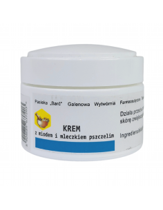 BARĆ - KREM DO TWARZY Z MIODEM I MLECZKIEM PSZCZELIM