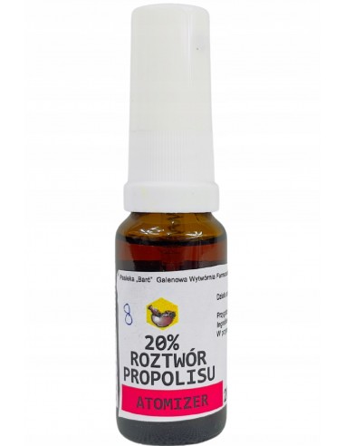 BARĆ - ROZTW&Oacute;R PROPOLISU 20% Z ATOMIZEREM - 20 ML