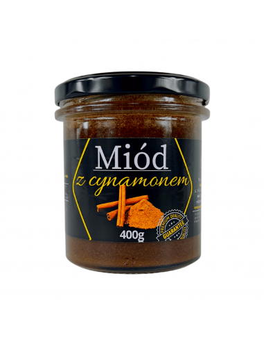 MI&Oacute;D WIELOKWIATOWY - KREMOWANY Z CYNAMONEM, 400G