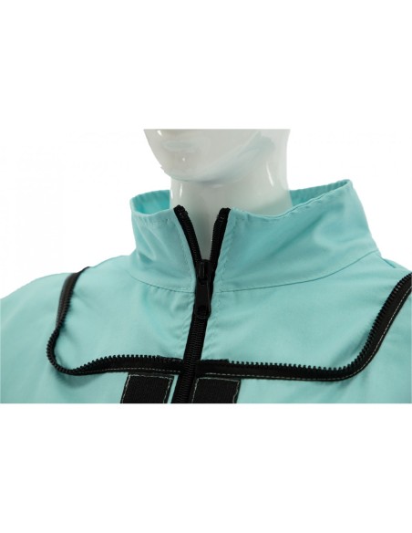 BLUZA PSZCZELARSKA ROZPINANA Z KAPELUSZEM - TURKUSOWAA (COLOR LINE)