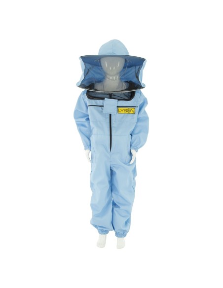 Kombinezon pszczelarski dziecięcy z kapeluszem - Niebieski (Color Line)