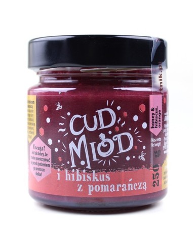 CUD MI&Oacute;D I HIBISKUS Z POMARAŃCZĄ, 250G