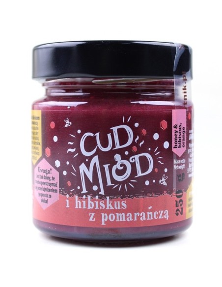 CUD MI&Oacute;D I HIBISKUS Z POMARAŃCZĄ, 250G