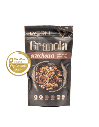 Granola Orzechowa z Miodem i Pyłkiem Pszczelim...