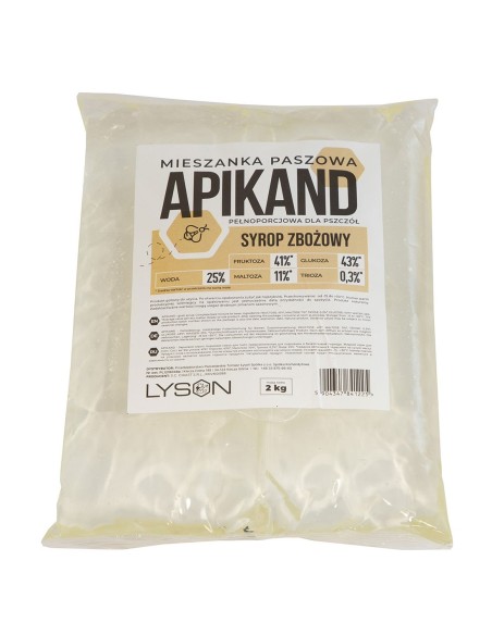 Apikand Zbożowy Syrop &ndash; Pełnoporcjowy dla Pszcz&oacute;ł 2 kg