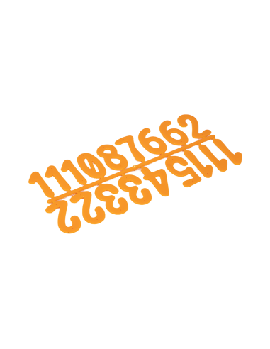 NUMERKI DO OZNACZENIA ULI - POMARAŃCZONE