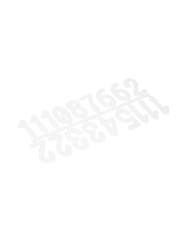 NUMERKI DO OZNACZENIA ULI - BIAŁE