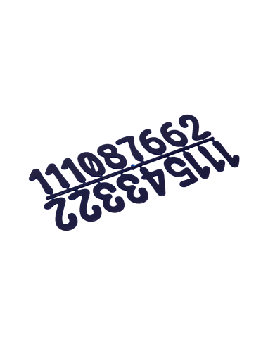 NUMERKI DO OZNACZENIA ULI - NIEBIESKIE