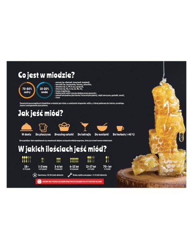 TABLICA EDUKACYJNA - CO JEST W MIODZIE - ŚREDNIA