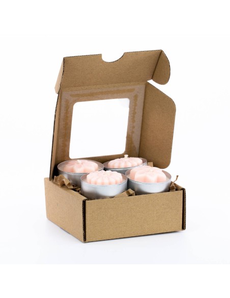 ŚWIECZKA - TEALIGHT BUKIET KWIAT&Oacute;W - 4SZT.