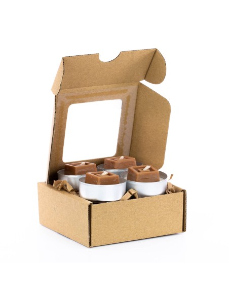 ŚWIECZKA - TEALIGHT BROWNIE - 4SZT.