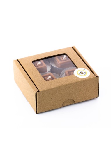 ŚWIECZKA - TEALIGHT BROWNIE - 4SZT.