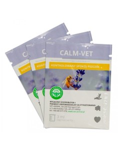 CALM-VET - KONTROLOWANY SPOK&Oacute;J PSZCZ&Oacute;Ł - SASZETKA 3ML 2