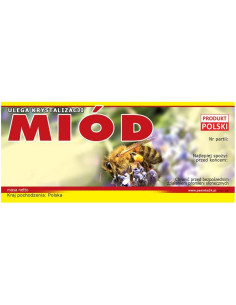 ETYKIETY NA MI&Oacute;D UNIWERSALNE 116X50 &ndash; 100 SZT.