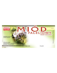 ETYKIETY NA MI&Oacute;D FACELIOWY NEKTAROWY 116x50 &ndash; 100 SZT.