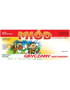 ETYKIETY NA MI&Oacute;D GRYCZANY NEKTAROWY 116x50 &ndash; 100 SZT.