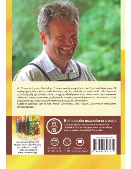 KSIĄŻKA - "CHOROBY PSZCZÓŁ MIODNYCH" WYD. II ~ PROF. DR HAB PAWEŁ CHORBIŃSKI