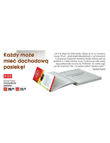 KSIĄŻKA - "DOCHODOWA PASIEKA" ~ MICHAŁ PIĄTEK