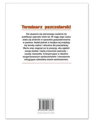KSIĄŻKA - "TERMINARZ PSZCZELARSKI"