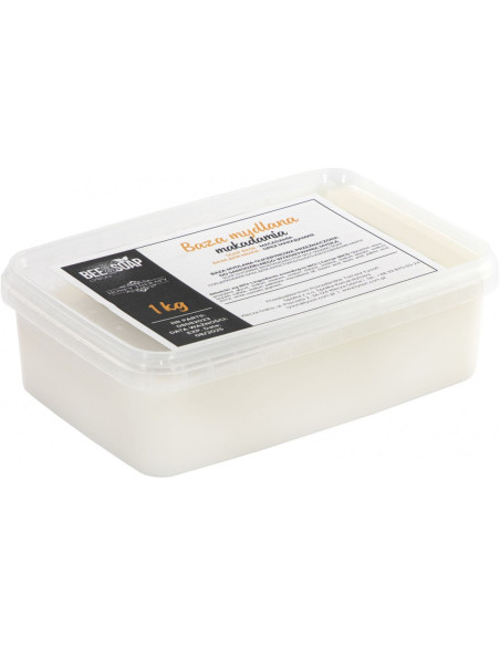 BAZA GLICERYNOWA, MYDLANA 1 KG - OLEJ MAKADAMIA