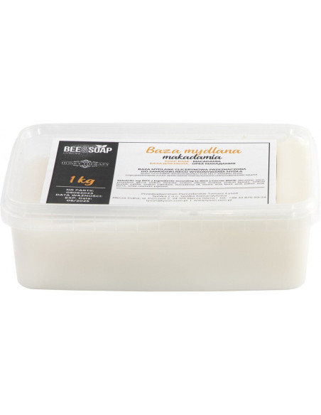 BAZA GLICERYNOWA, MYDLANA 1 KG - OLEJ MAKADAMIA