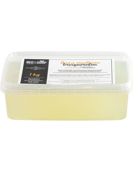 BAZA GLICERYNOWA, MYDLANA 1 KG - TRANSPARENTNA