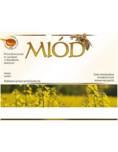 ETYKIETY NA MIÓD RZEPAKOWY 100X76 – 100 SZT.