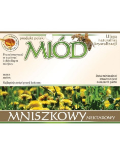 ETYKIETY NA MIÓD MNISZKOWY 100X76 – 100 SZT.