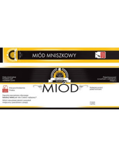 ETYKIETY Z BANDEROLĄ NA MIÓD MNISZKOWY – 100 SZT.