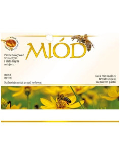 ETYKIETY NA MIÓD WIELOKWIATOWY 100X76 – 100 SZT.