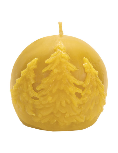 FORMA SILIKONOWA - KULA ZE ŚWIERKAMI - WYS. 6,5 CM