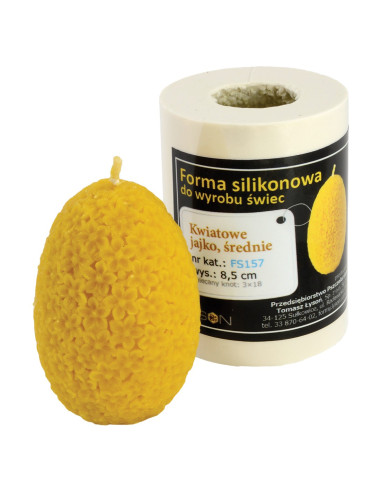 FORMA SILIKONOWA - KWIATOWE JAJKO ŚREDNIE -...