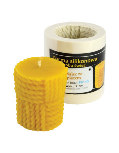 FORMA SILIKONOWA - WALEC ZE SPLOTEM - WYSOKOŚĆ 7CM 2