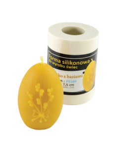 FORMA SILIKONOWA - JAJKO Z BAZIAMI - WYSOKOŚĆ 7,5CM 2
